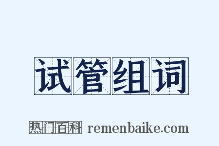 试管组词是什么意思的图片